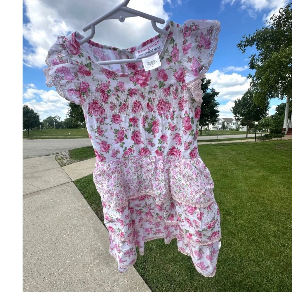 American‎ Girl x LoveShackFancy Garden Party Floral Dress Toddler Girl Size 4